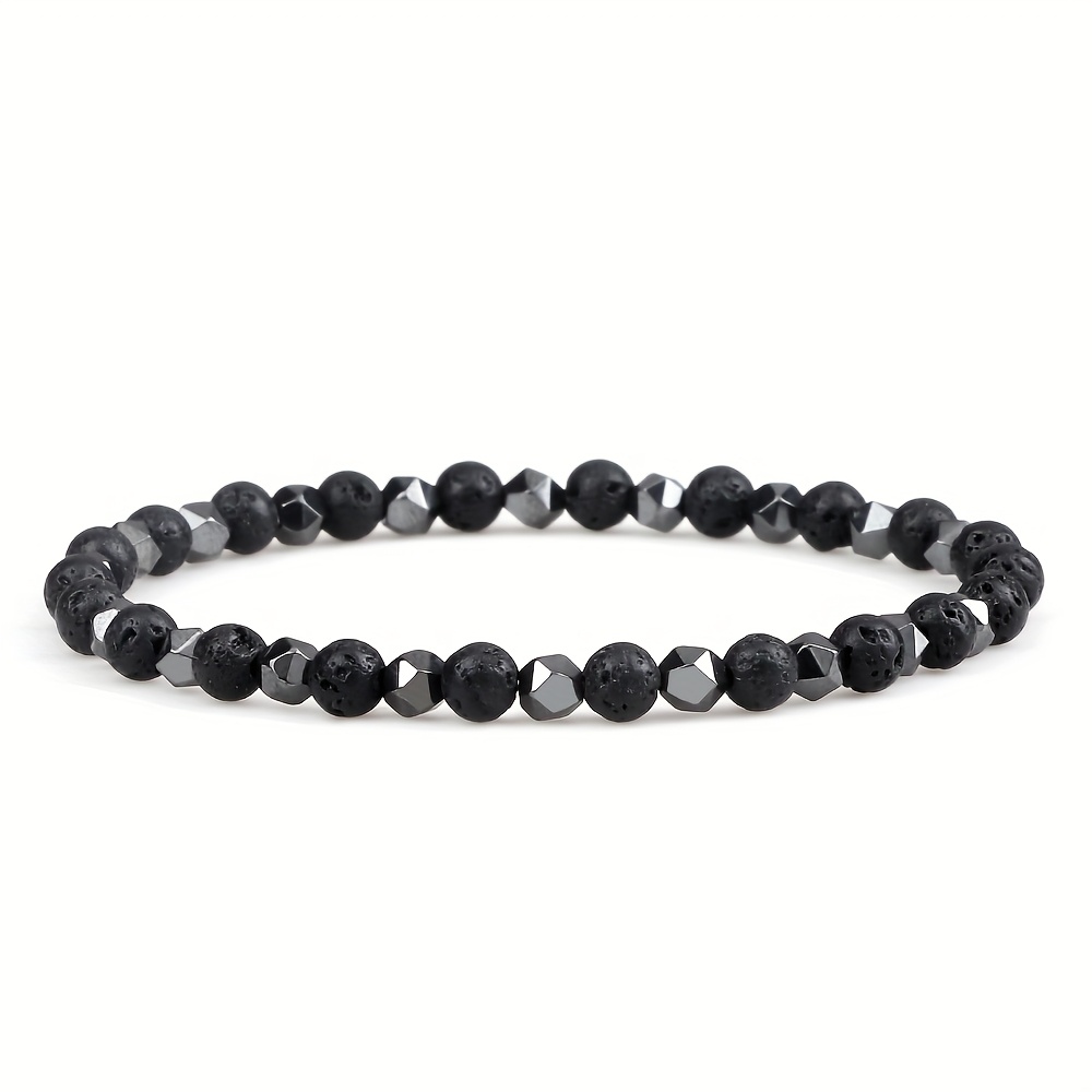 Y2K Hip Hop Natural Stone Bracelet Beads with Luster